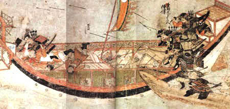 Samurai Board Mongol Ship